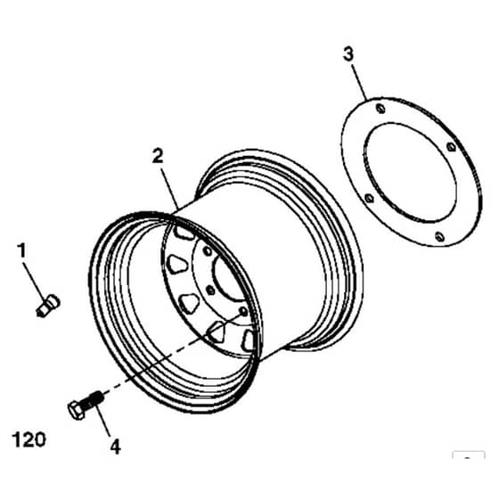 John Deere X748 - PC9511 - Rear Wheels - ST539851