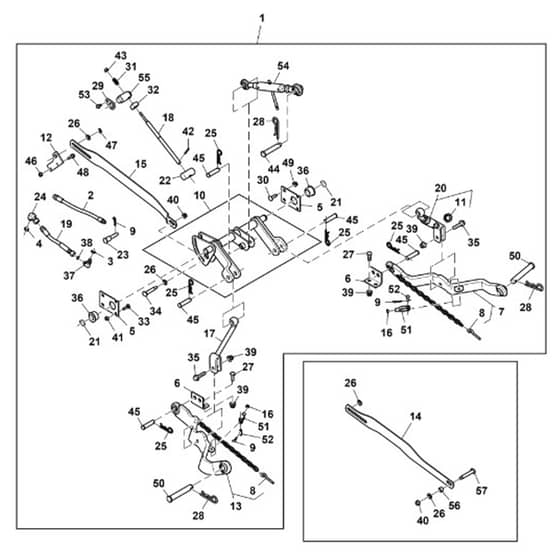 John Deere X748 - PC9511 - Three Point - ST906122