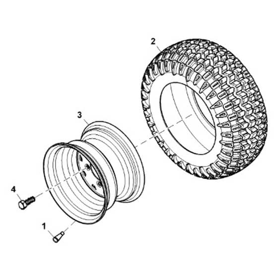 John Deere X748 - PC9511 - Front Wheels - ST989663