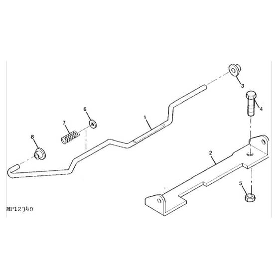 John Deere X749 - PC9703 - Neutral Rod - ST538941