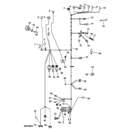 John Deere X749 - PC9703 - Main Wiring - ST551674