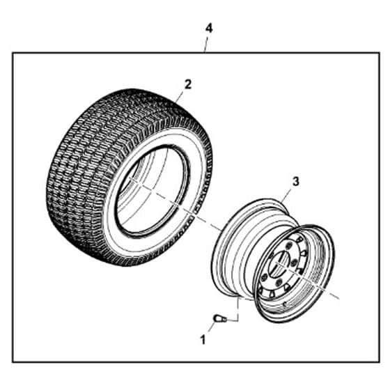 John Deere X749 - PC9703 - Front Wheel - ST855167