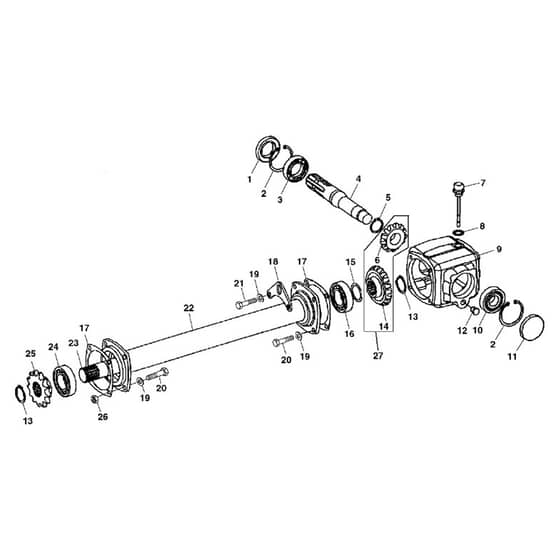 John Deere X750 - PC11848 - Gear Case - ST603885