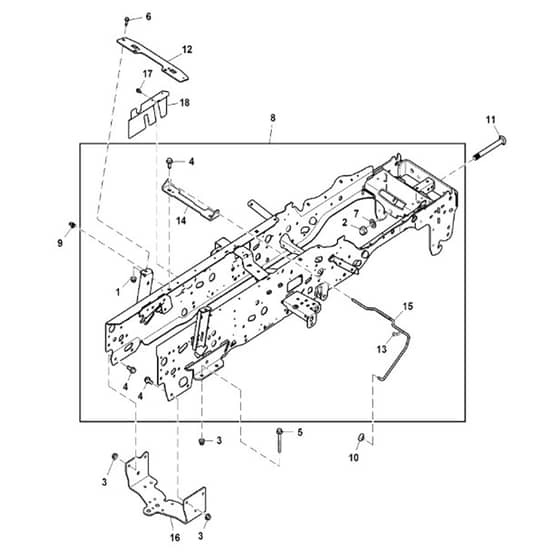 John Deere X750 - PC11848 - Frame - ST740758