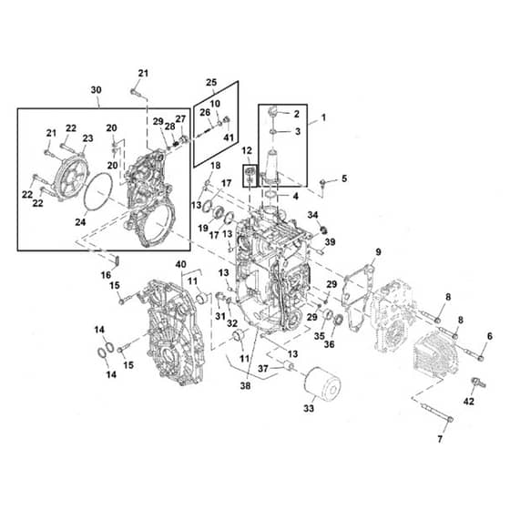 John Deere X750 - PC11848 - Transaxle Housing - ST741492