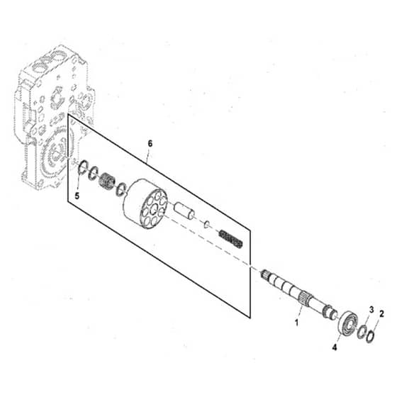 John Deere X750 - PC11848 - Motor Shaft - ST746792