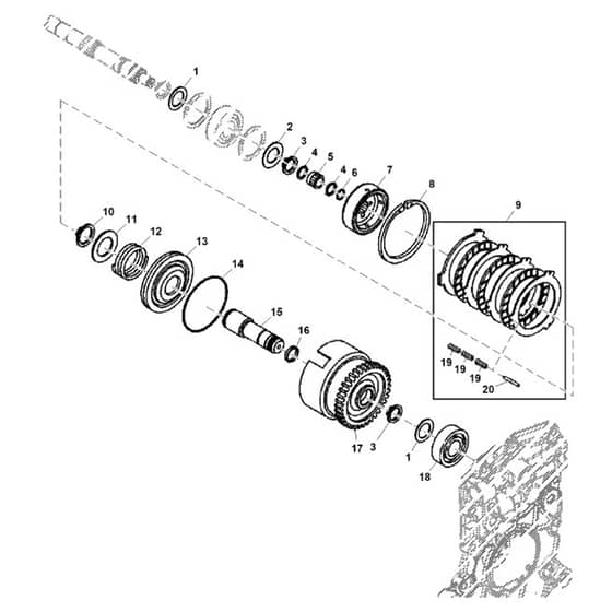 John Deere X750 - PC11848 - Clutch - ST746793