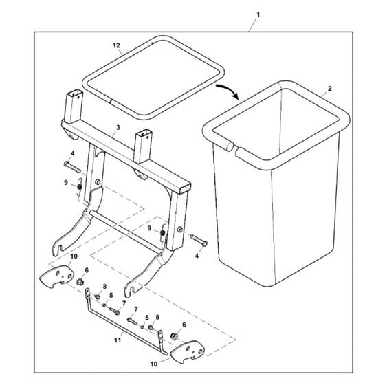 John Deere X750 - PC11848 - Material Collection (2/2) - ST907255