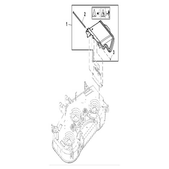 John Deere X750 - PC11848 - Discharge Chute - ST923646