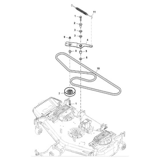 John Deere X750 - PC11848 - Mower Drive (070001 - ) - ST955354