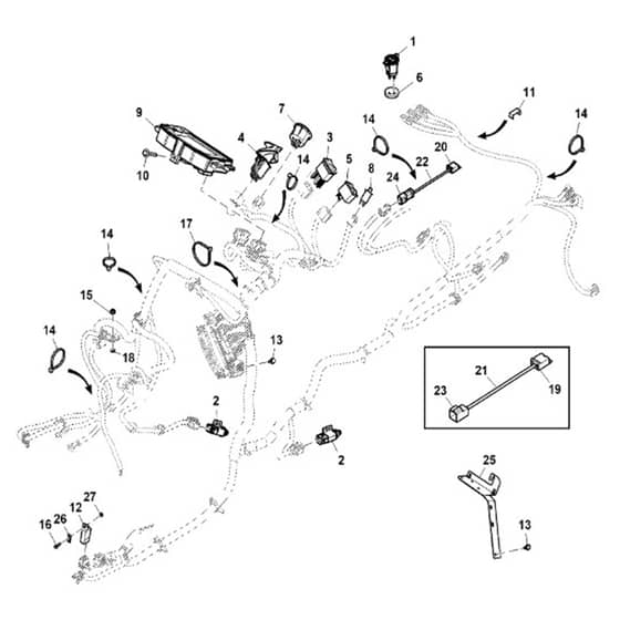 John Deere X750 - PC11848 - Display Module - ST986871