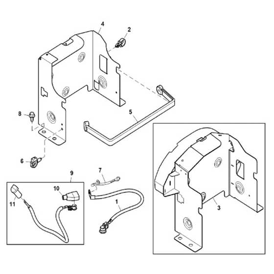 John Deere X754 - PC11849 - Battery - ST1039402