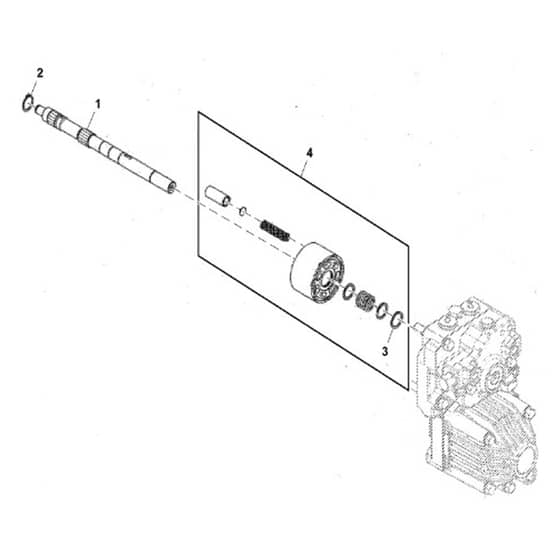 John Deere X754 - PC11849 - Pump Shaft - ST1040167