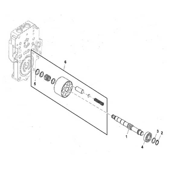 John Deere X754 - PC11849 - Motor Shaft - ST1040203