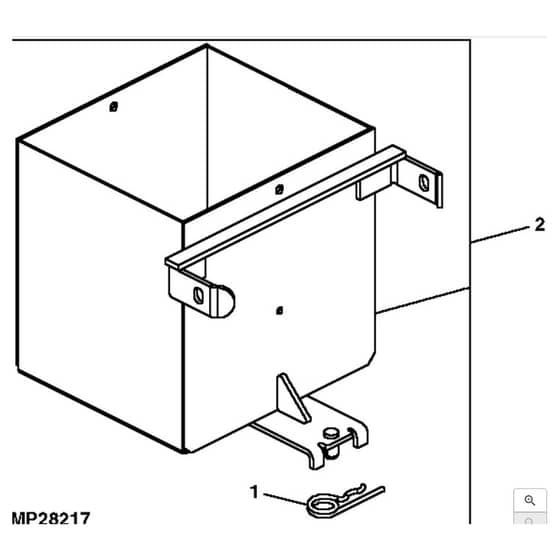 John Deere X754 - PC11849 - Weight Box - ST538989