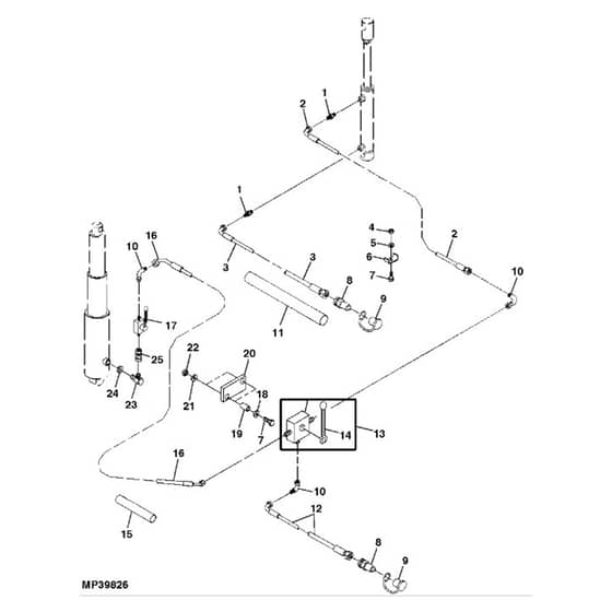 John Deere X754 - PC11849 - Hydraulic Components - ST551468