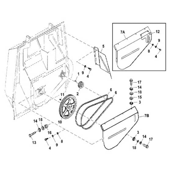 John Deere X754 - PC11849 - Belt - ST551489