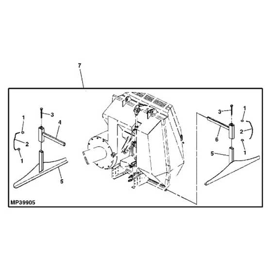 John Deere X754 - PC11849 - Support Stands - ST551498