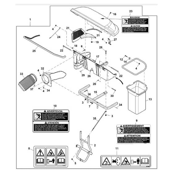 John Deere X754 - PC11849 - Material Collection - ST713507