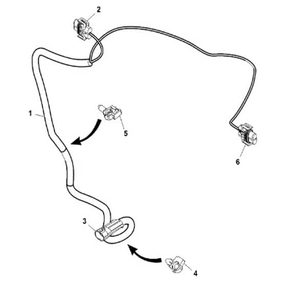 John Deere X754 - PC11849 - Headlight Wiring - ST746983