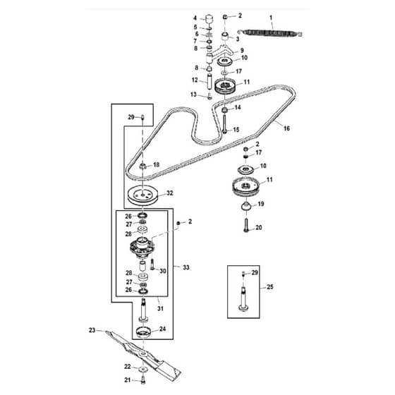 John Deere X754 - PC11849 - Mower Drive - ST747221