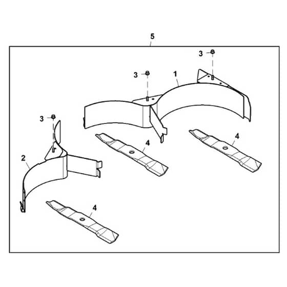 John Deere X754 - PC11849 - Mulch Kit ( - 030000) - ST754628