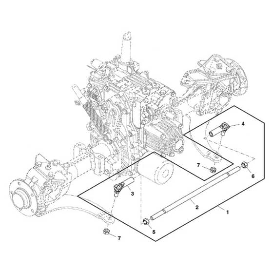 John Deere X754 - PC11849 - Tie Rod - ST817725