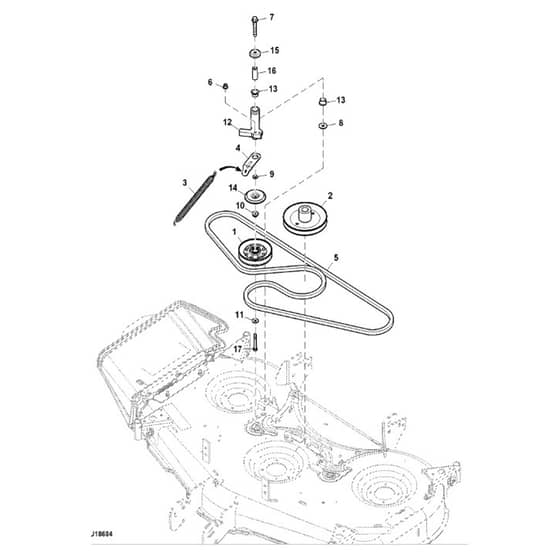 John Deere X754 - PC11849 - Mower Drive - ST848485