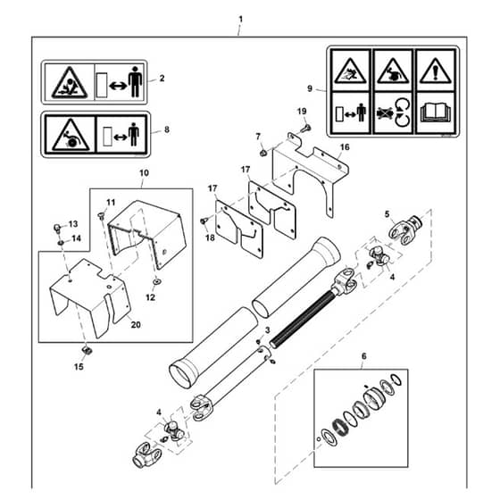 John Deere X754 - PC11849 - Broom Drive - ST858236