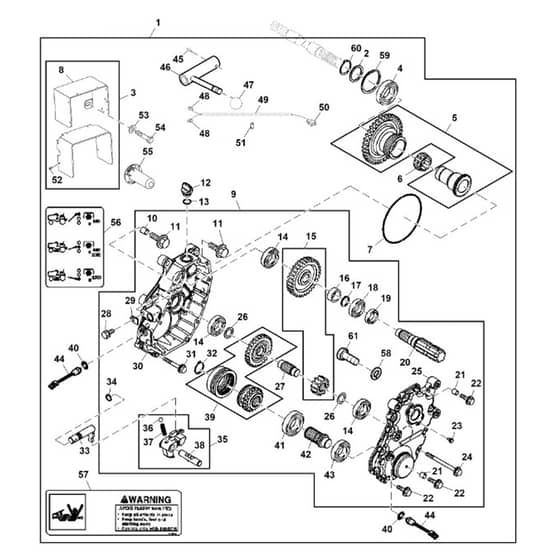 John Deere X754 - PC11849 - Power-Takeoff Kit - ST858901