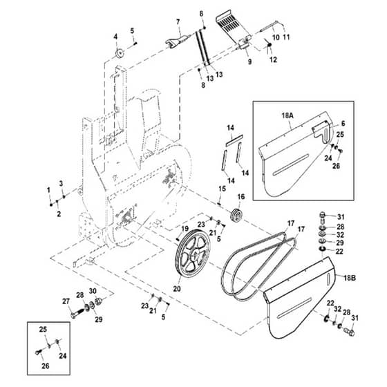 John Deere X758 - PC11850 - Belt - ST551464