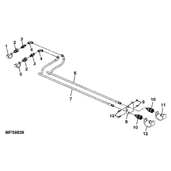 John Deere X758 - PC11850 - Hydraulic Hoses - ST551477
