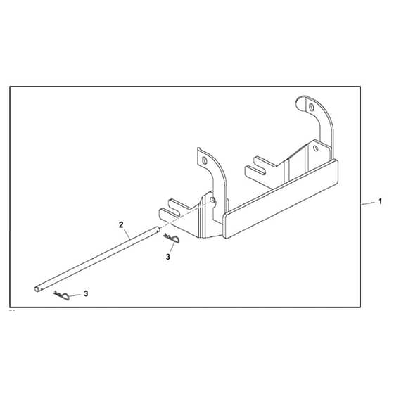 John Deere X758 - PC11850 - Rear Weight - ST603034