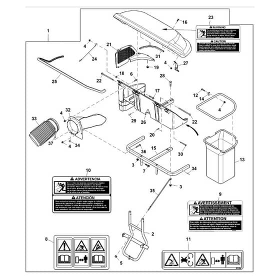 John Deere X758 - PC11850 - Material Collection - ST713507