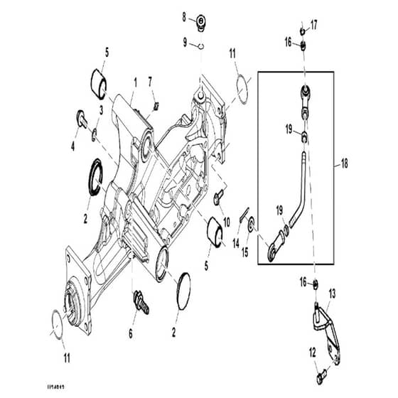 John Deere X758 - PC11850 - Front Axle - ST761722
