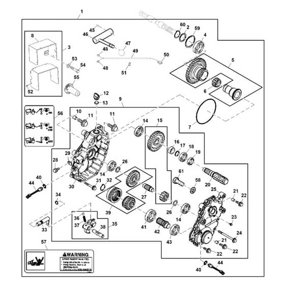 John Deere X758 - PC11850 - Power-Takeoff Kit - ST858901