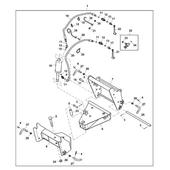 John Deere X758 - PC11850 - Front Quick - ST918000