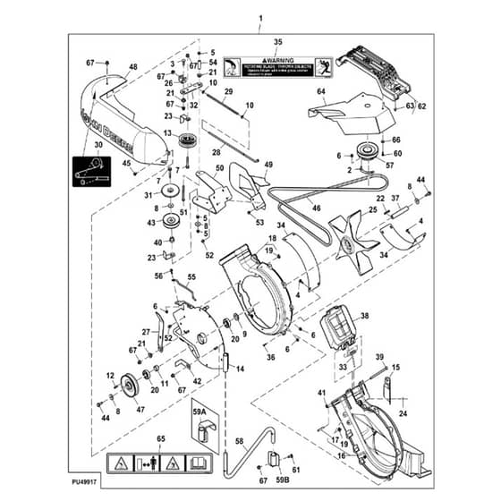 John Deere X758 - PC11850 - Power Flow (070001 - ) - ST943754