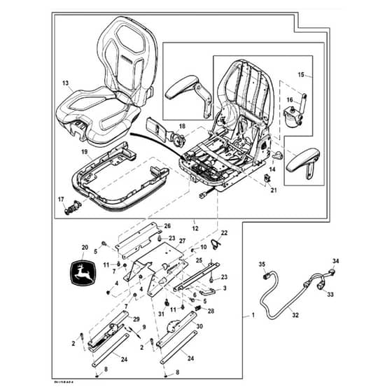 John Deere X758 - PC11850 - Air Ride - ST943824