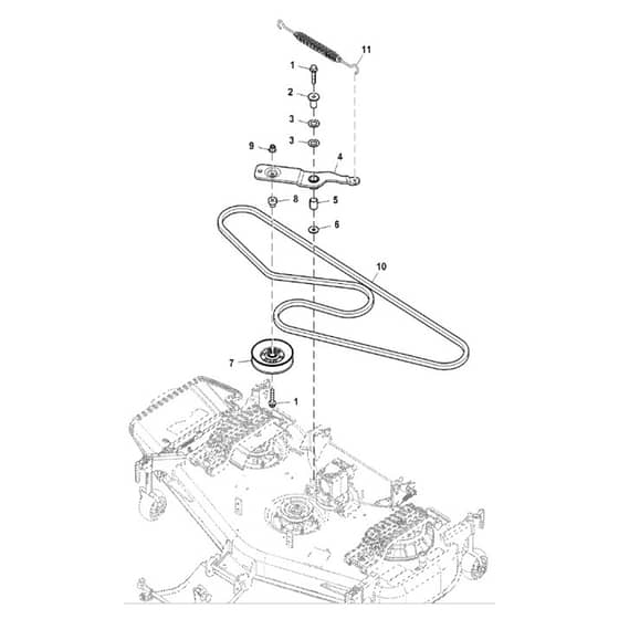 John Deere X758 - PC11850 - Mower Drive (070001 - ) - ST955354