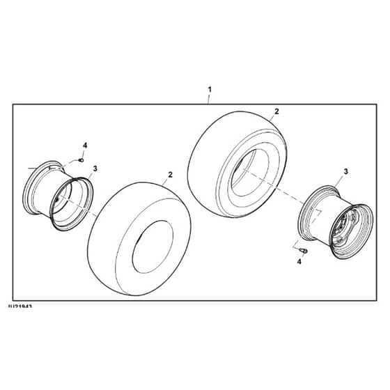 John Deere X940 - PC13377 - Wheel - ST780589