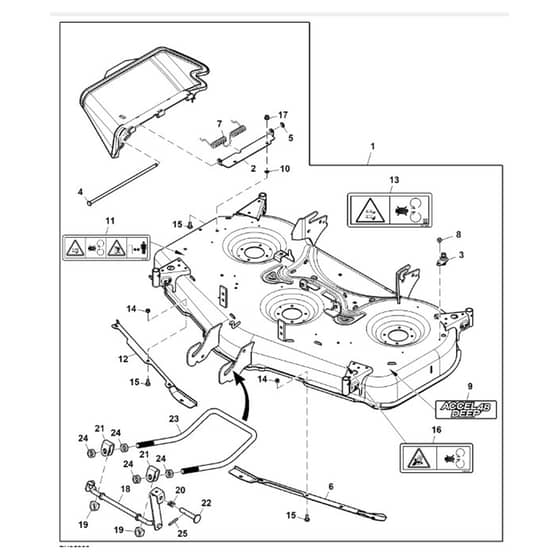 John Deere X940 - PC13377 - Mower Deck - ST907220