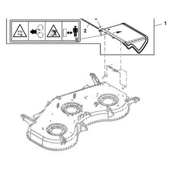 John Deere X940 - PC13377 - Discharge Chute - ST978853