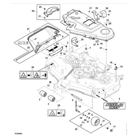 John Deere X948 - PC13378 - Chute - ST905758