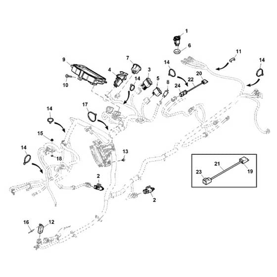John Deere X949 - PC13379 - Display Module - ST905656