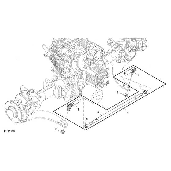 John Deere X949 - PC13379 - Tie Rod - ST906953