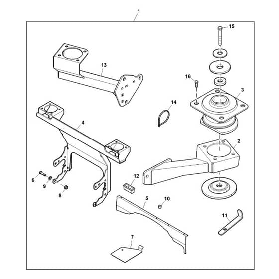 John Deere X949 - PC13379 - Cab Mounting - ST913511