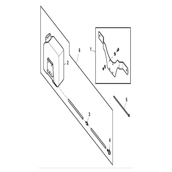 John Deere X949 - PC13379 - Washer Tank - ST918810