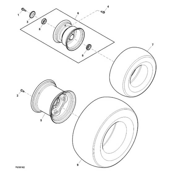 John Deere X950R - PC11965 - Wheel ( - 030000) - ST761811