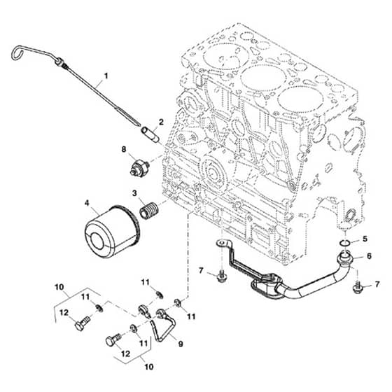 John Deere X950R - PC11965 - Oil Filter - ST763990